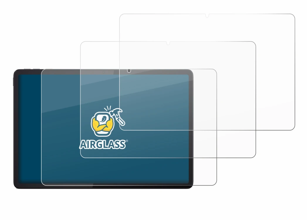 Immagine del dispositivo Lenovo Tab K11 Plus con un'ampia varietà di protezioni per lo schermo.