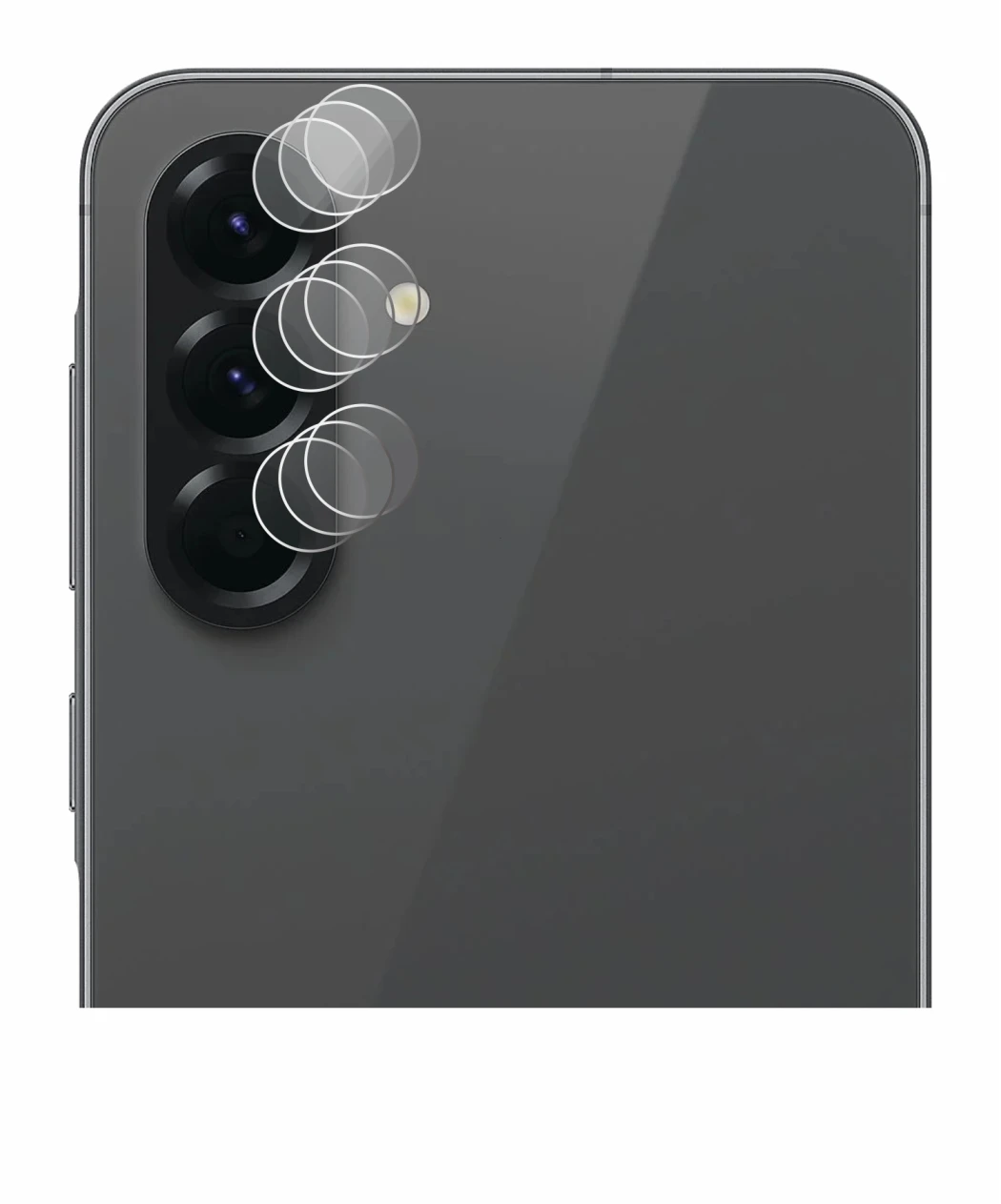 Immagine del dispositivo Samsung Galaxy A56 5G (SOLO Fotocamera) con un'ampia varietà di protezioni per lo schermo.