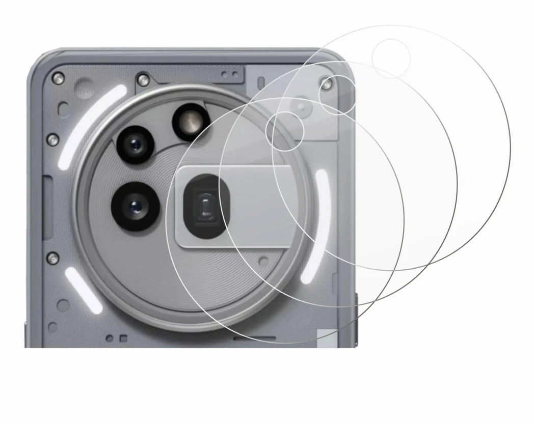Immagine del dispositivo Nothing Phone (3a) Pro (SOLO Fotocamera) con un'ampia varietà di protezioni per lo schermo.