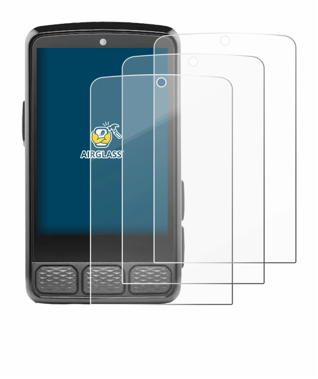 Immagine del dispositivo Wahoo Elemnt Roam V3 con un'ampia varietà di protezioni per lo schermo.