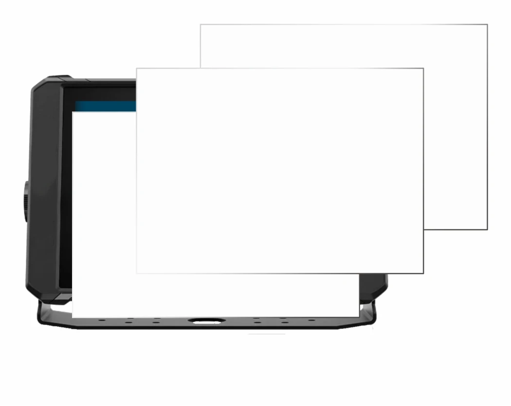 Immagine del dispositivo Lowrance Elite FS 10 con un'ampia varietà di protezioni per lo schermo.