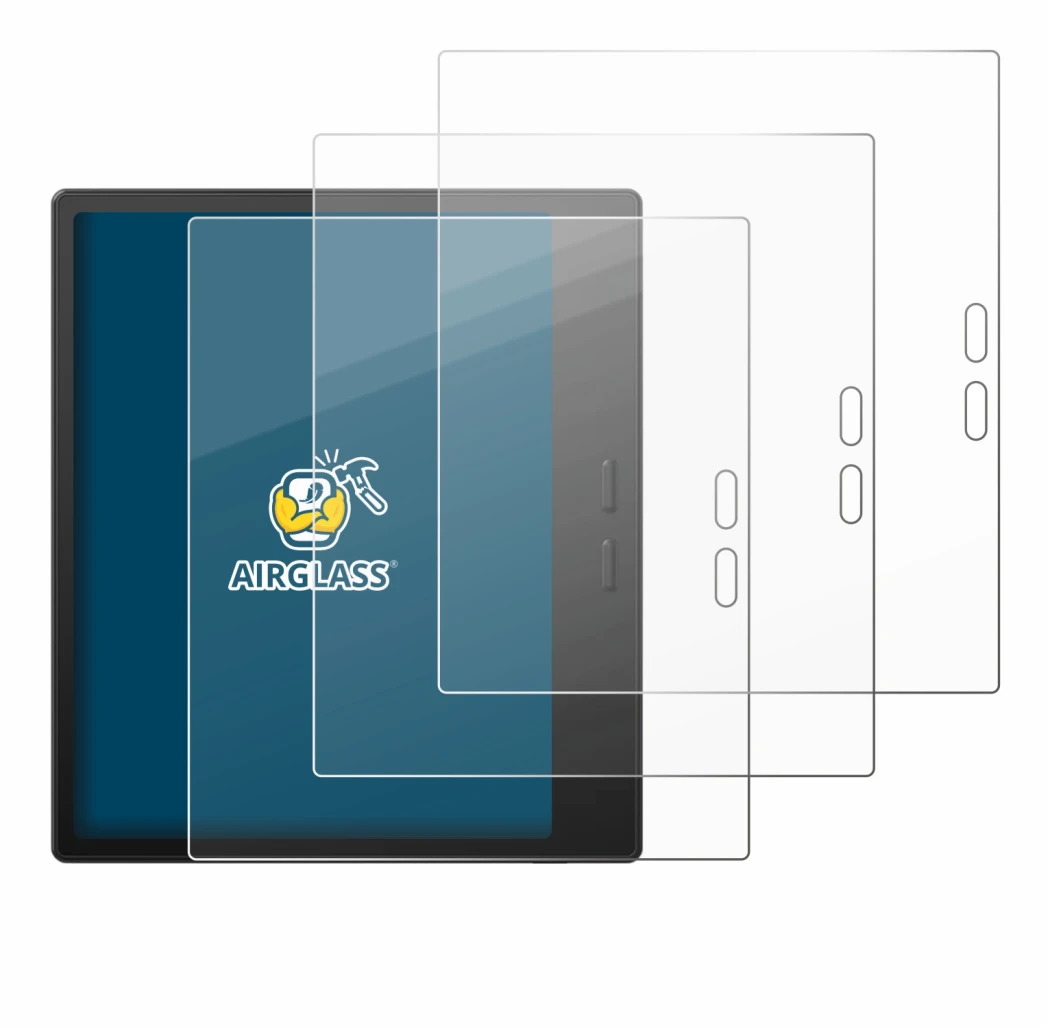 Immagine del dispositivo Boox Go 7 con un'ampia varietà di protezioni per lo schermo.