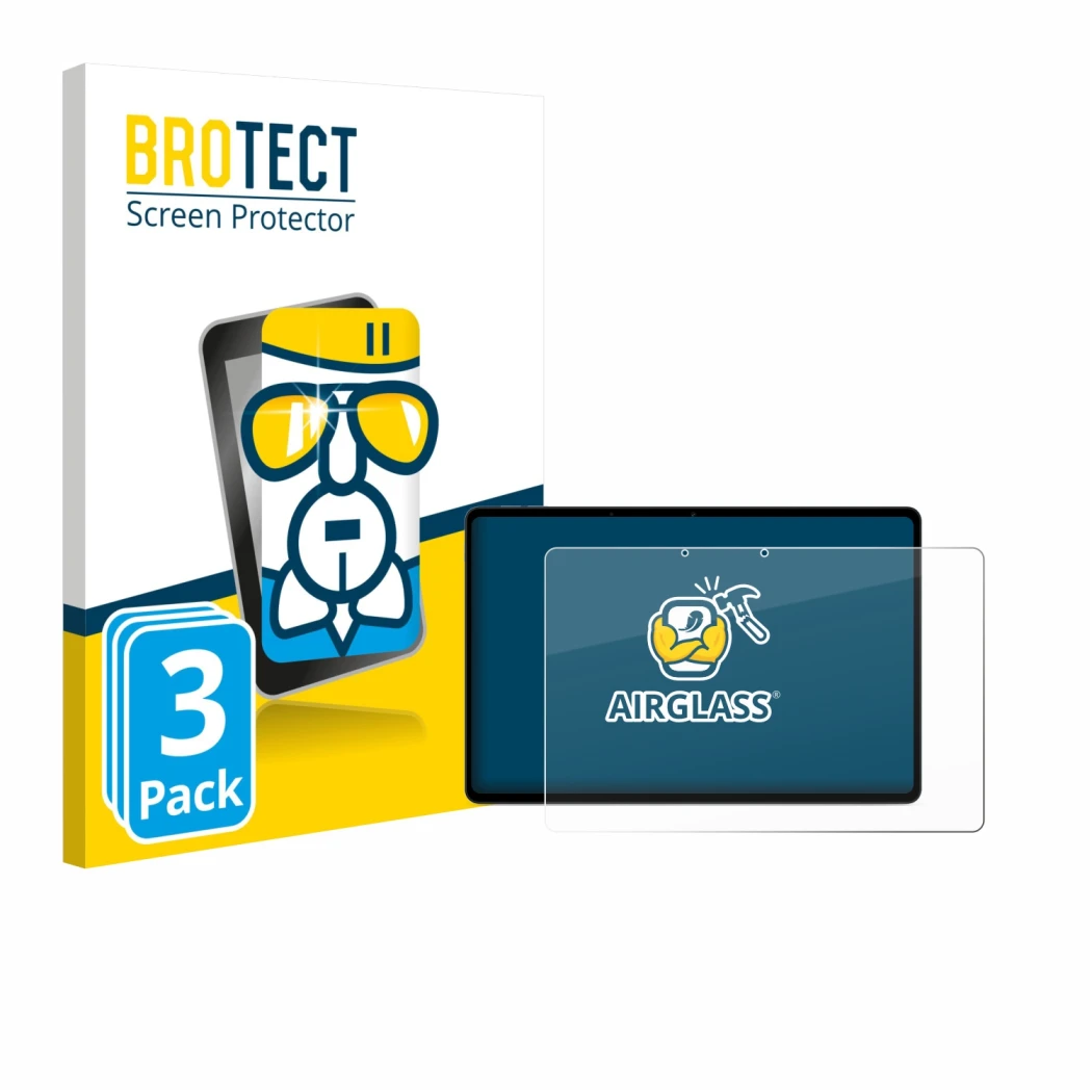 Parte frontale di una confezione del prodotto con il logo del marchio BROTECT. Accanto è raffigurato il dispositivo OnePlus Pa