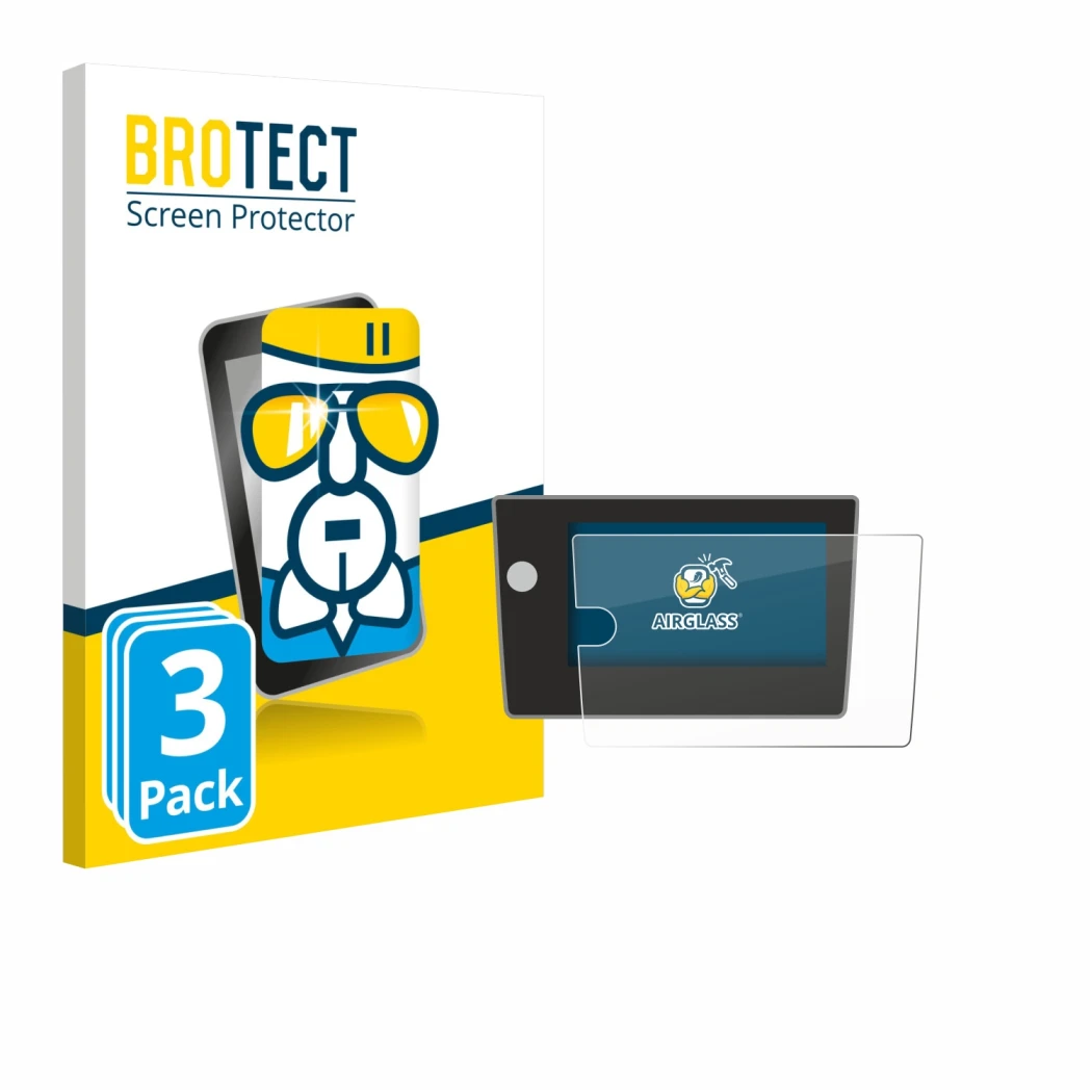 Parte frontale di una confezione del prodotto con il logo del marchio BROTECT. Accanto è raffigurato il dispositivo Volkswagen