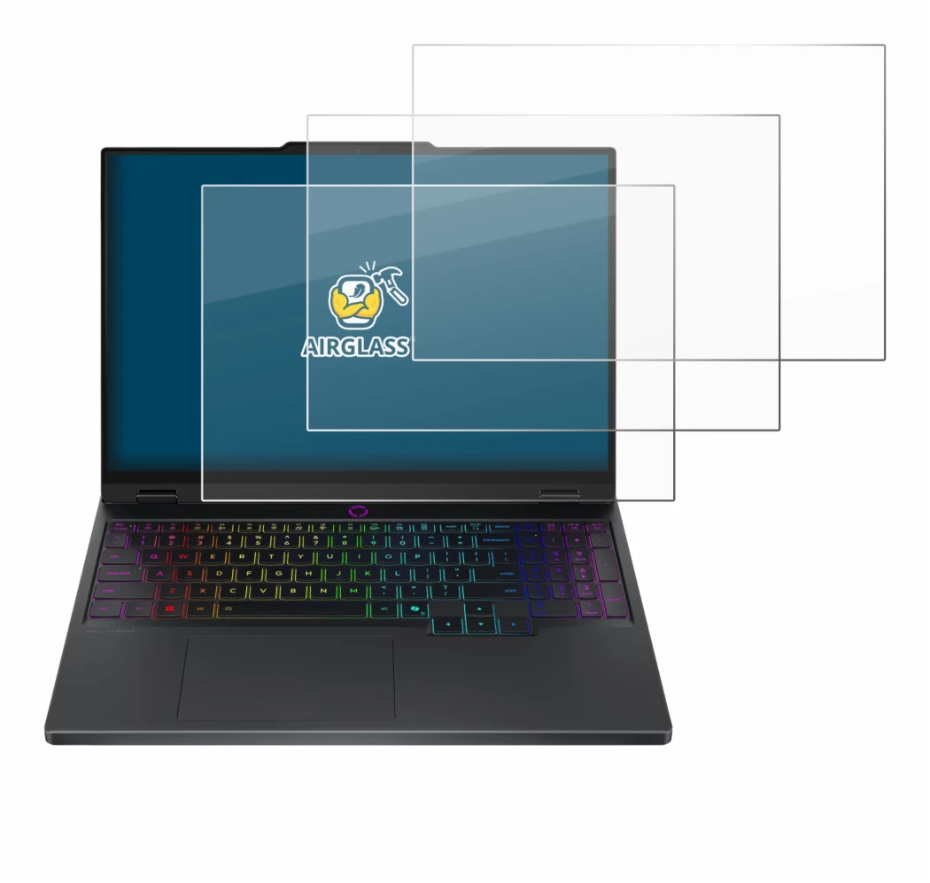 Immagine del dispositivo Lenovo Legion 5 15IRX10 83LY con un'ampia varietà di protezioni per lo schermo.