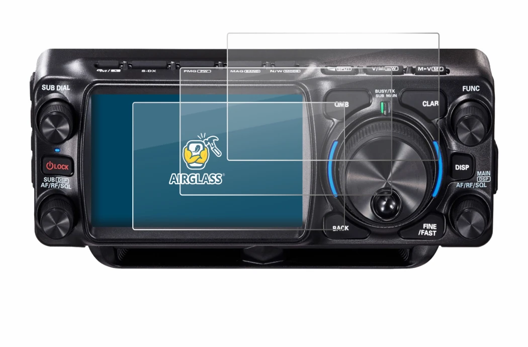 Immagine del dispositivo Yaesu FTX-1 con un'ampia varietà di protezioni per lo schermo.