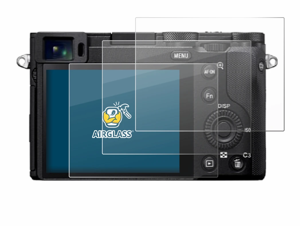 Immagine del dispositivo Sony RX1R III con un'ampia varietà di protezioni per lo schermo.