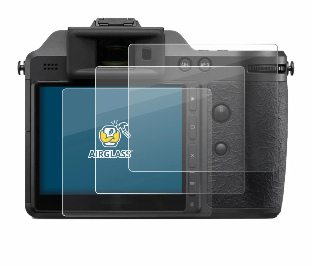 Immagine del dispositivo Hasselblad X2D II 100C con un'ampia varietà di protezioni per lo schermo.