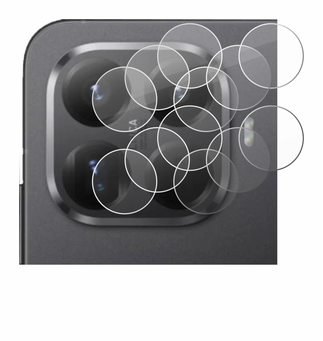 Immagine del dispositivo Xiaomi 15T Pro (SOLO Fotocamera) con un'ampia varietà di protezioni per lo schermo.