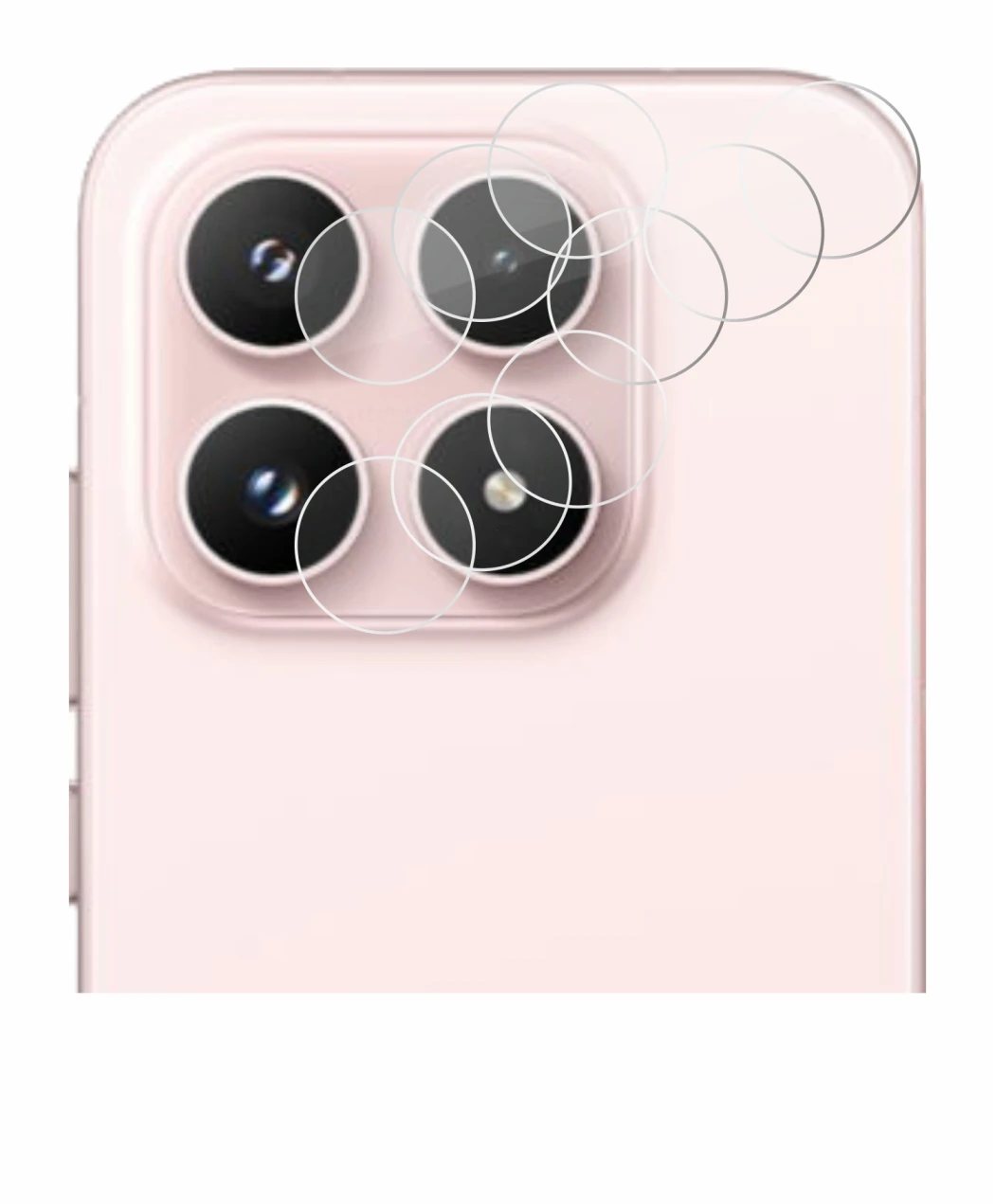 Immagine del dispositivo Xiaomi 17 (SOLO Fotocamera) con un'ampia varietà di protezioni per lo schermo.