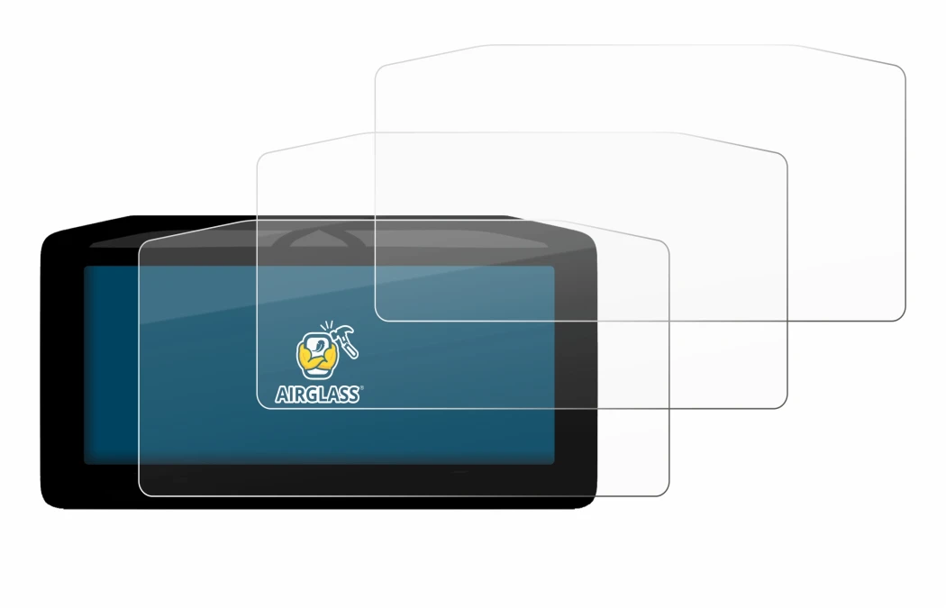 Immagine del dispositivo Ducati Panigale V4 2025 con un'ampia varietà di protezioni per lo schermo.