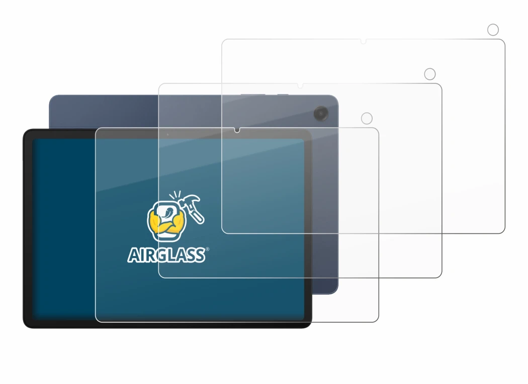 Immagine del dispositivo Samsung Galaxy Tab A9 Plus (Fronte+Fotocamera) con un'ampia varietà di protezioni per lo schermo.