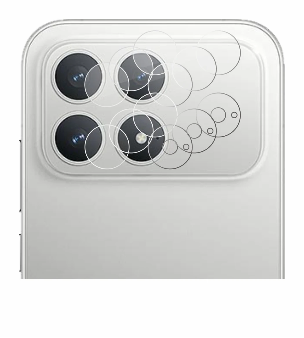 Immagine del dispositivo Xiaomi Poco F8 Pro (SOLO Fotocamera) con un'ampia varietà di protezioni per lo schermo.