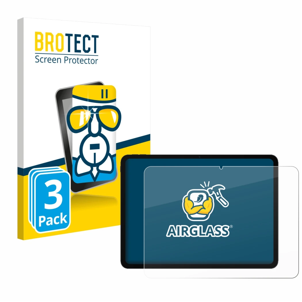 Parte frontale di una confezione del prodotto con il logo del marchio BROTECT. Accanto è raffigurato il dispositivo OnePlus Pa