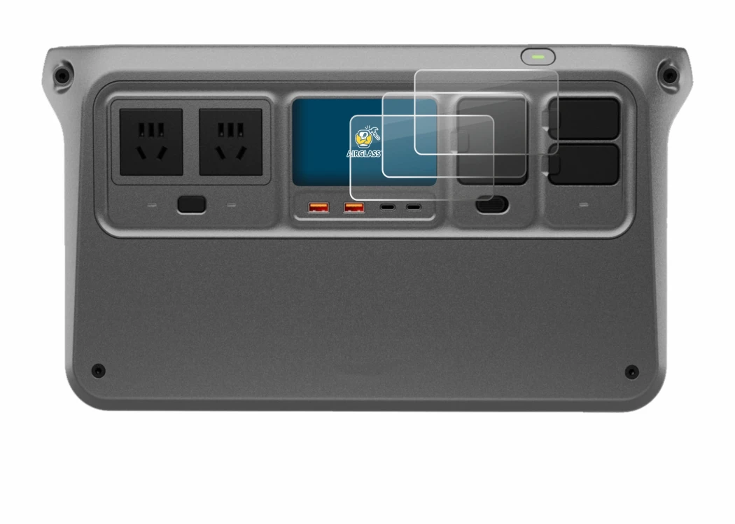 Immagine del dispositivo DJI Power 1000 V2 con un'ampia varietà di protezioni per lo schermo.