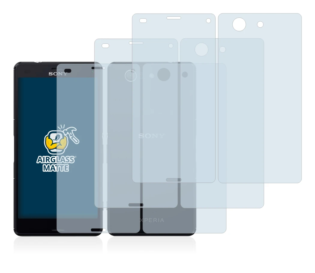 Immagine del dispositivo Sony Xperia Z3 Compact D5803 (Fronte+Retro) con un'ampia varietà di protezioni per lo schermo.