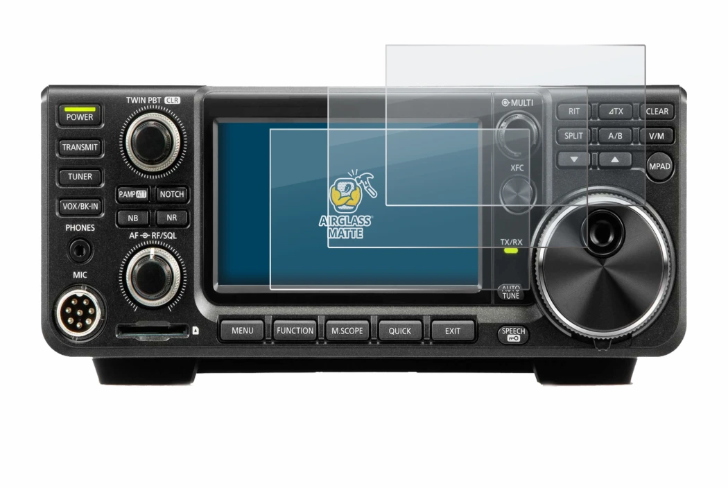 Immagine del dispositivo Icom IC-9700 con un'ampia varietà di protezioni per lo schermo.