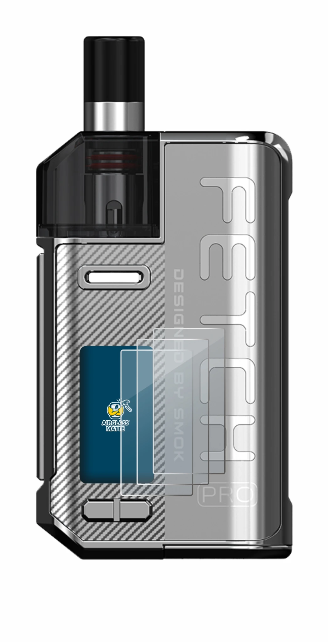 Immagine del dispositivo Smok Fetch 80W Pro con un'ampia varietà di protezioni per lo schermo.