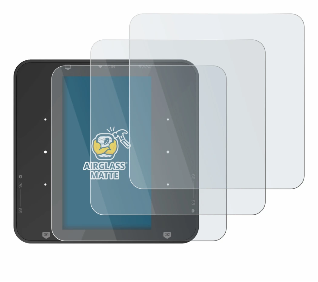 Immagine del dispositivo ISDT P30 con un'ampia varietà di protezioni per lo schermo.