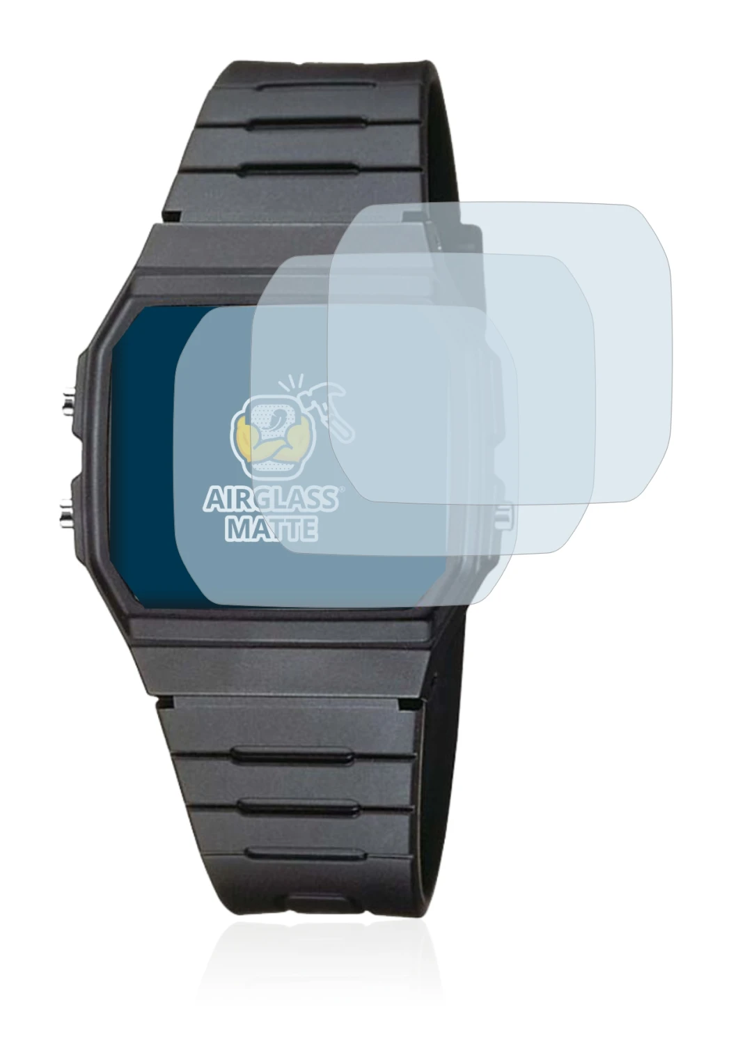 Immagine del dispositivo Casio Collection Unisex F-91W con un'ampia varietà di protezioni per lo schermo.