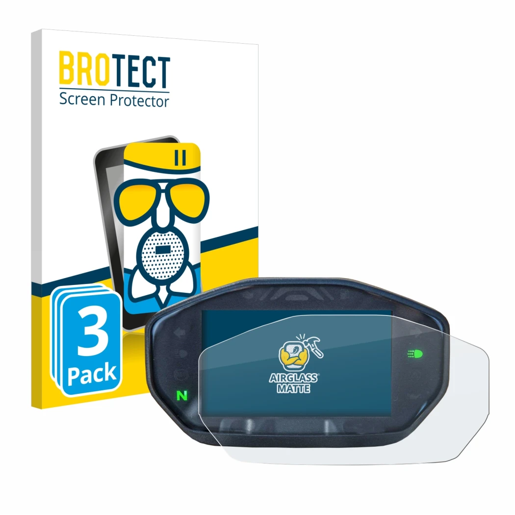 Parte frontale di una confezione del prodotto con il logo del marchio BROTECT. Accanto è raffigurato il dispositivo Ducati Mon