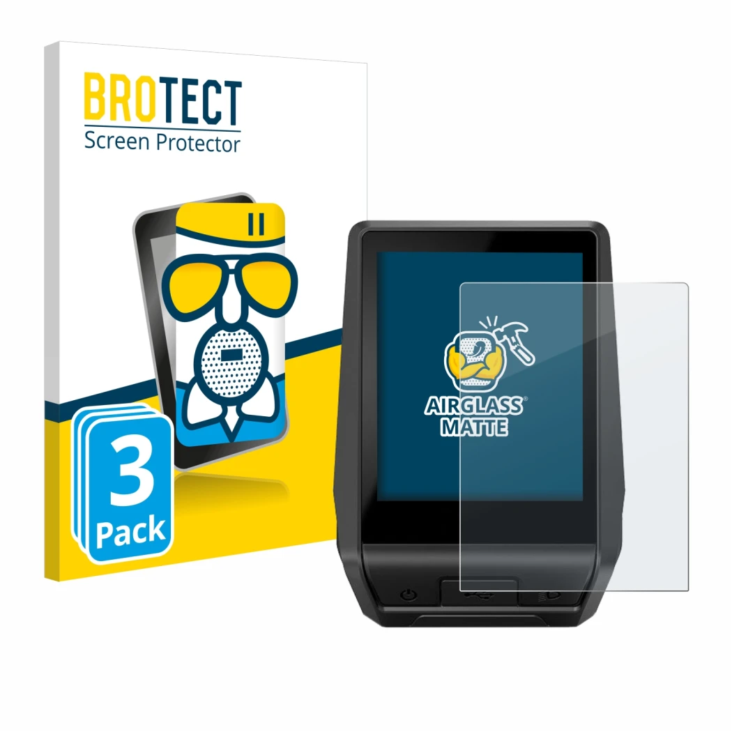 Parte frontale di una confezione del prodotto con il logo del marchio BROTECT. Accanto è raffigurato il dispositivo Bosch Nyon