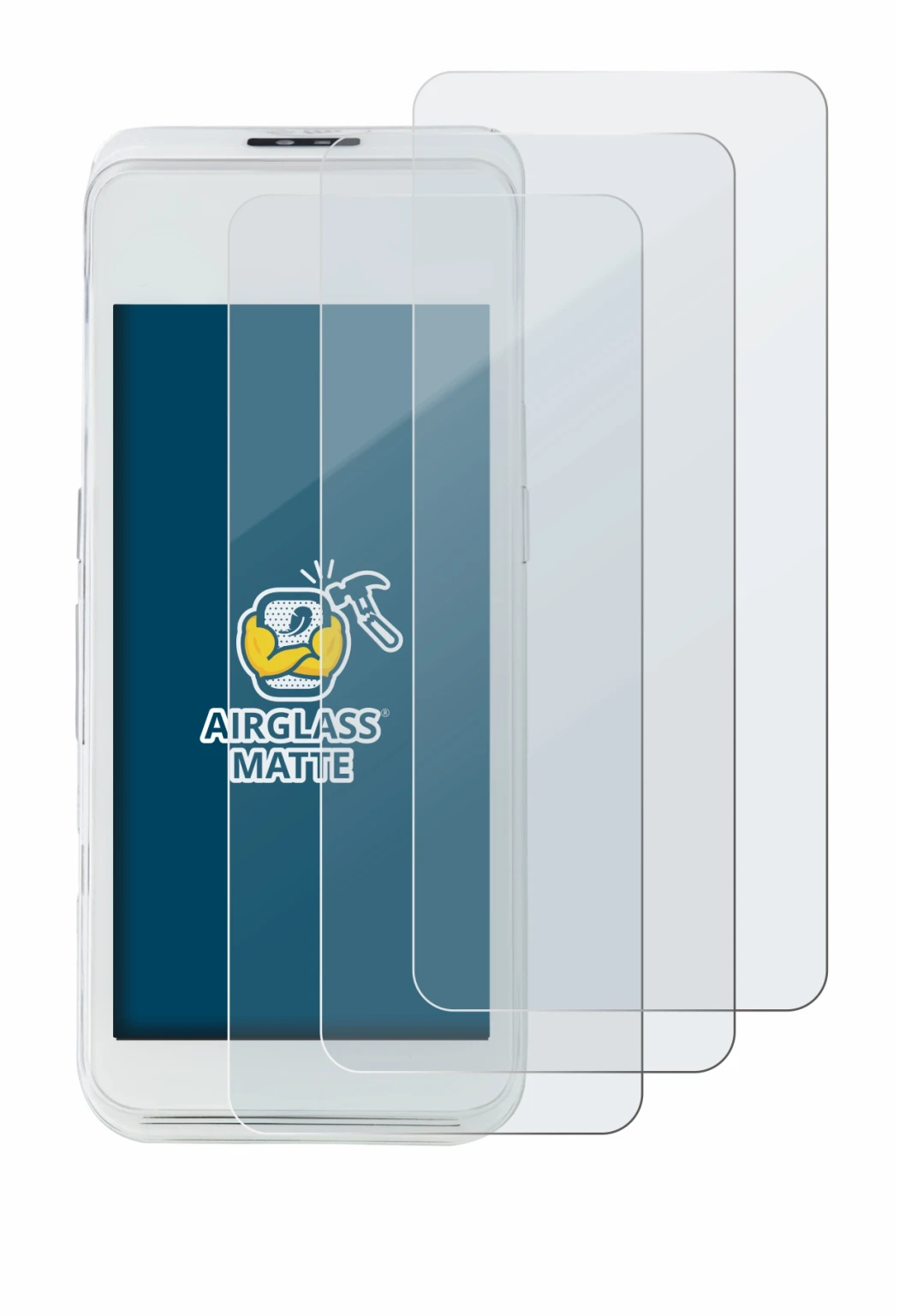 Immagine del dispositivo Pax A920 Pro con un'ampia varietà di protezioni per lo schermo.