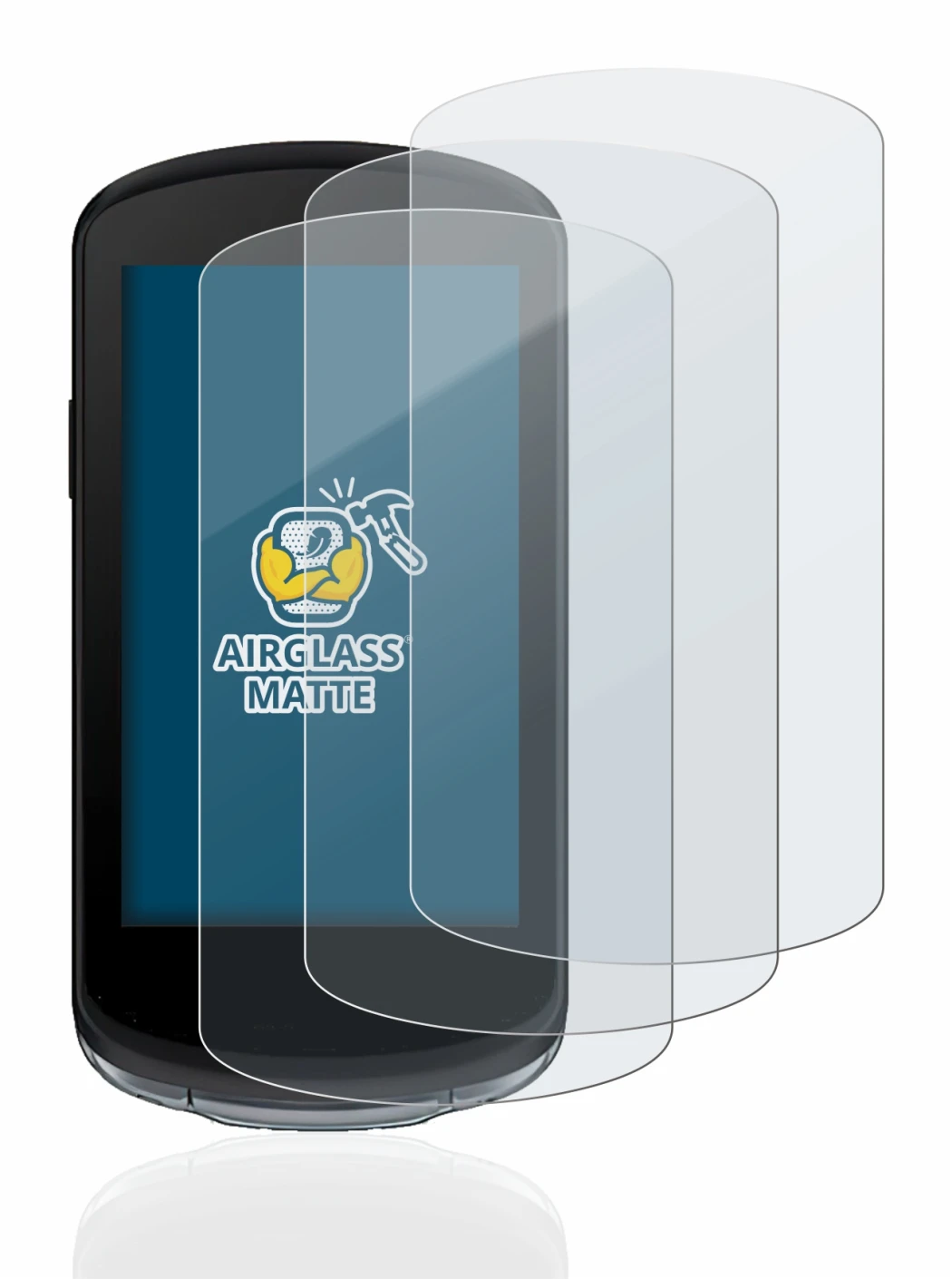 Immagine del dispositivo Garmin Edge 1040 con un'ampia varietà di protezioni per lo schermo.