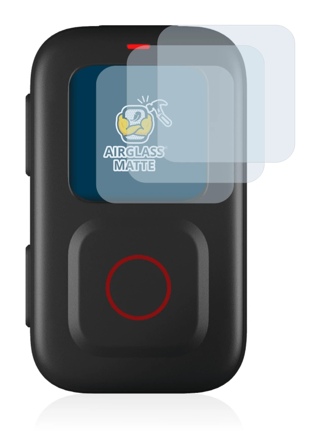 Immagine del dispositivo GoPro Remote con un'ampia varietà di protezioni per lo schermo.