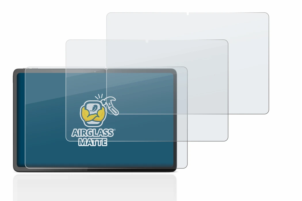 Immagine del dispositivo Lenovo Tab P11 Gen 2 con un'ampia varietà di protezioni per lo schermo.