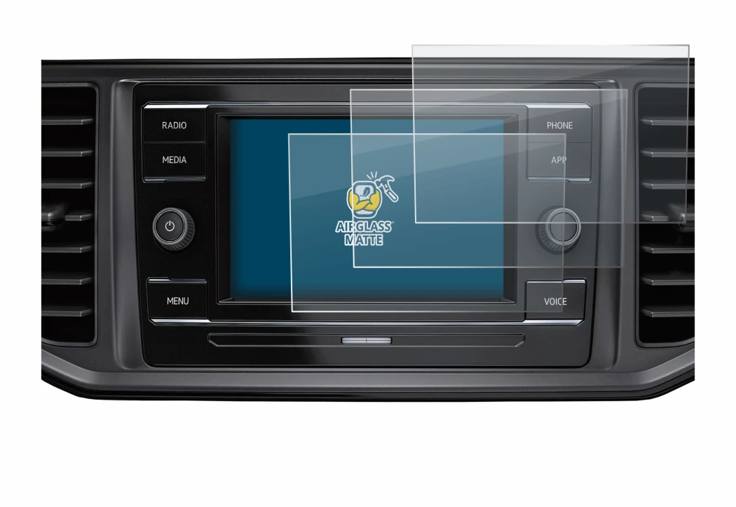 Immagine del dispositivo Volkswagen Crafter Composition Colour 2022 con un'ampia varietà di protezioni per lo schermo.