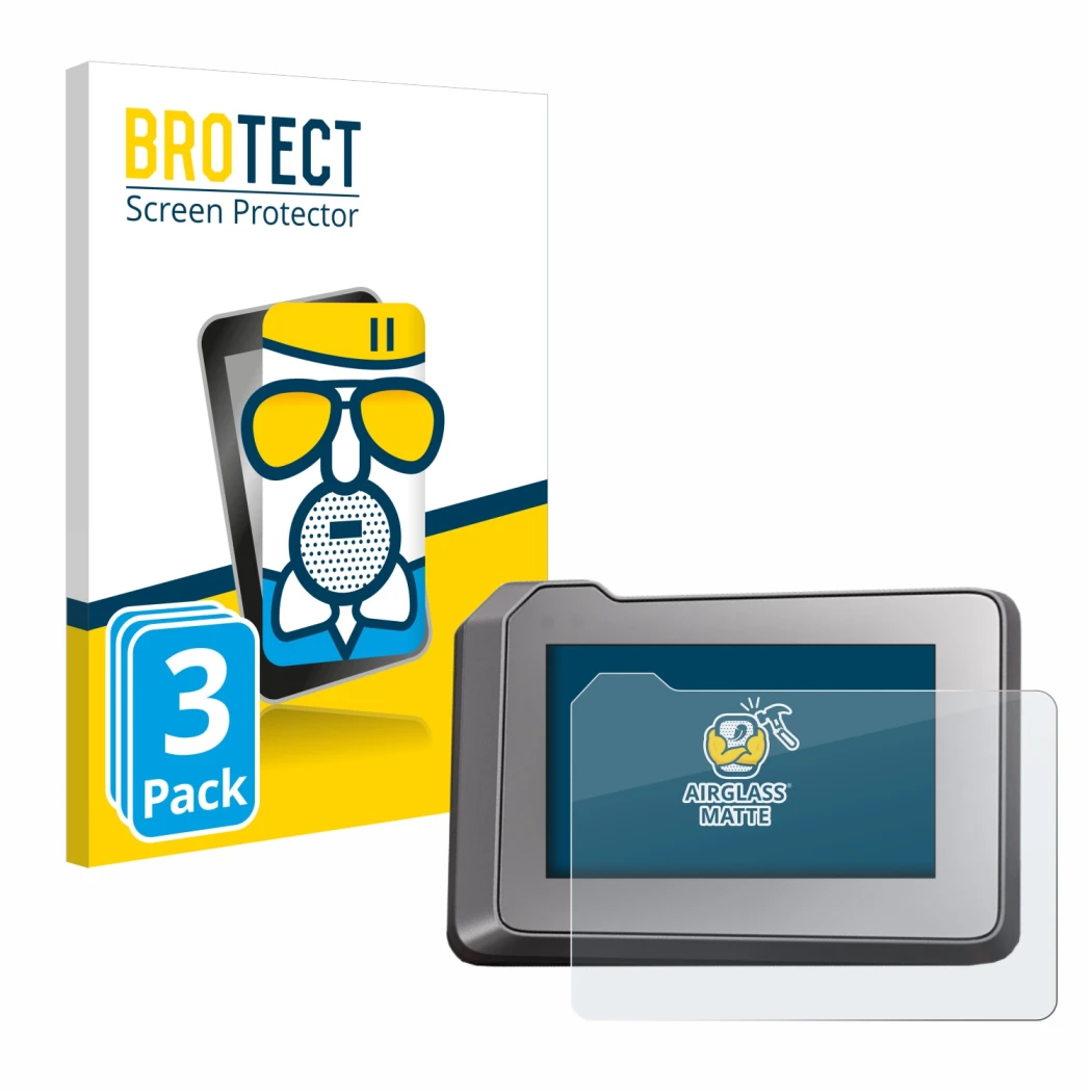 Parte frontale di una confezione del prodotto con il logo del marchio BROTECT. Accanto è raffigurato il dispositivo KTM 1290 S