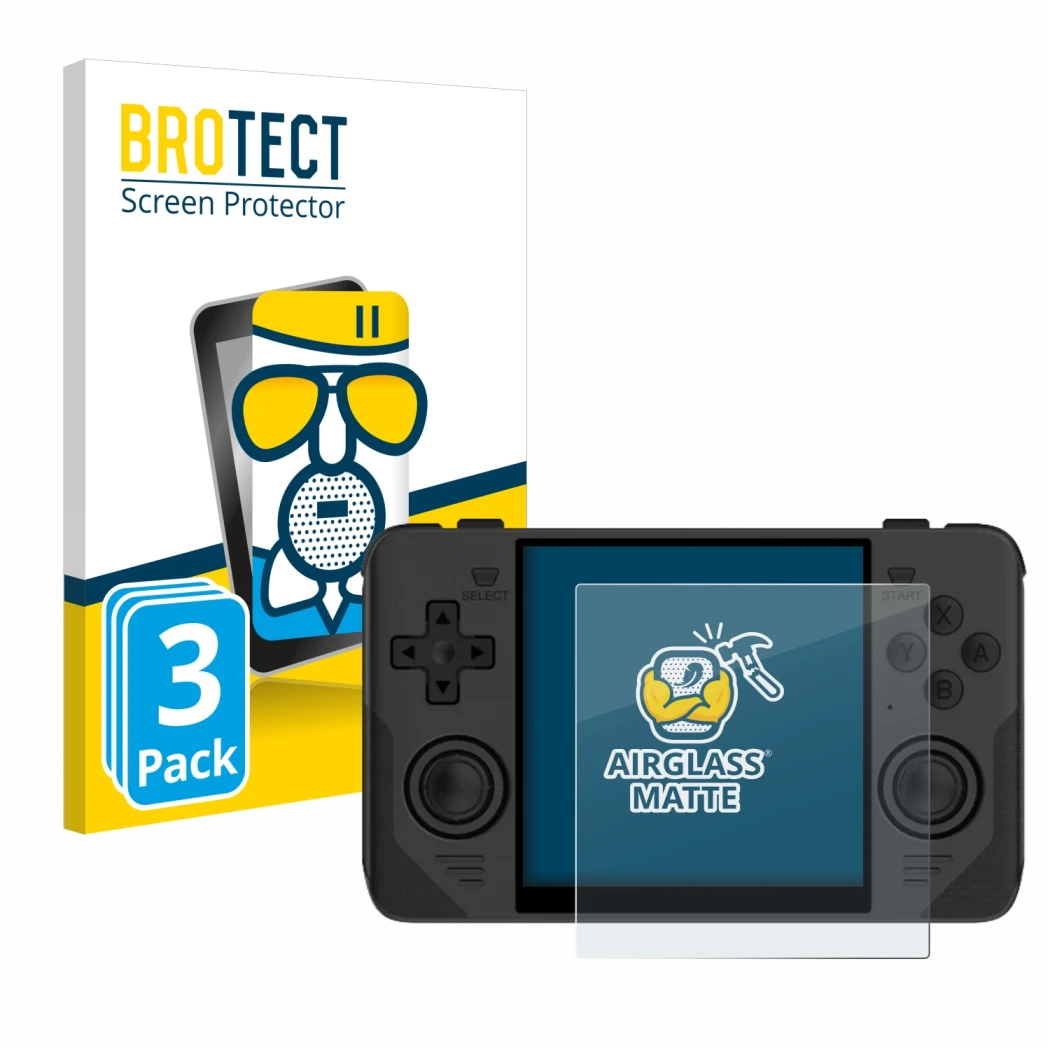 Parte frontale di una confezione del prodotto con il logo del marchio BROTECT. Accanto è raffigurato il dispositivo Powkiddy R