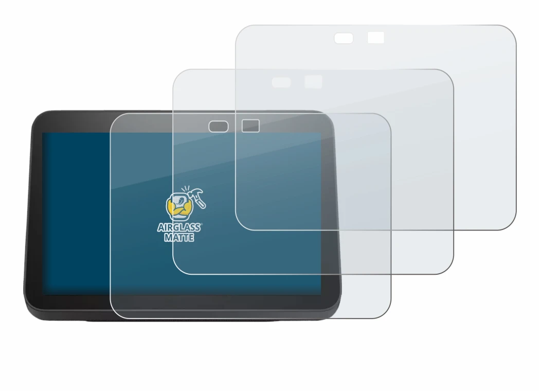 Immagine del dispositivo Amazon Echo Show 8 2023 (3a Gen.) con un'ampia varietà di protezioni per lo schermo.