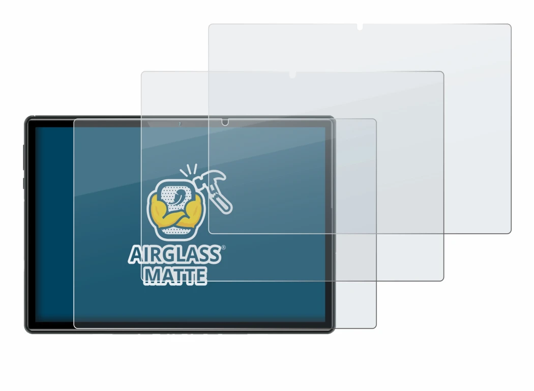 Immagine del dispositivo Doogee U10 con un'ampia varietà di protezioni per lo schermo.