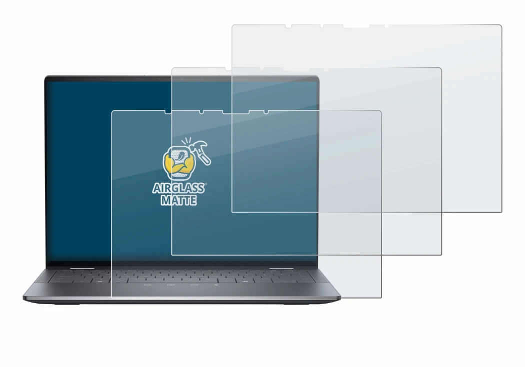 Immagine del dispositivo Dell Latitude 9450 2-in-1 con un'ampia varietà di protezioni per lo schermo.