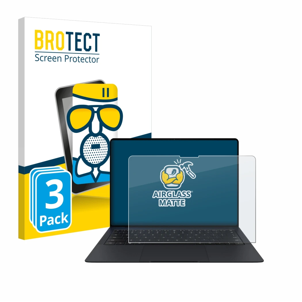 Parte frontale di una confezione del prodotto con il logo del marchio BROTECT. Accanto è raffigurato il dispositivo Huawei Mat