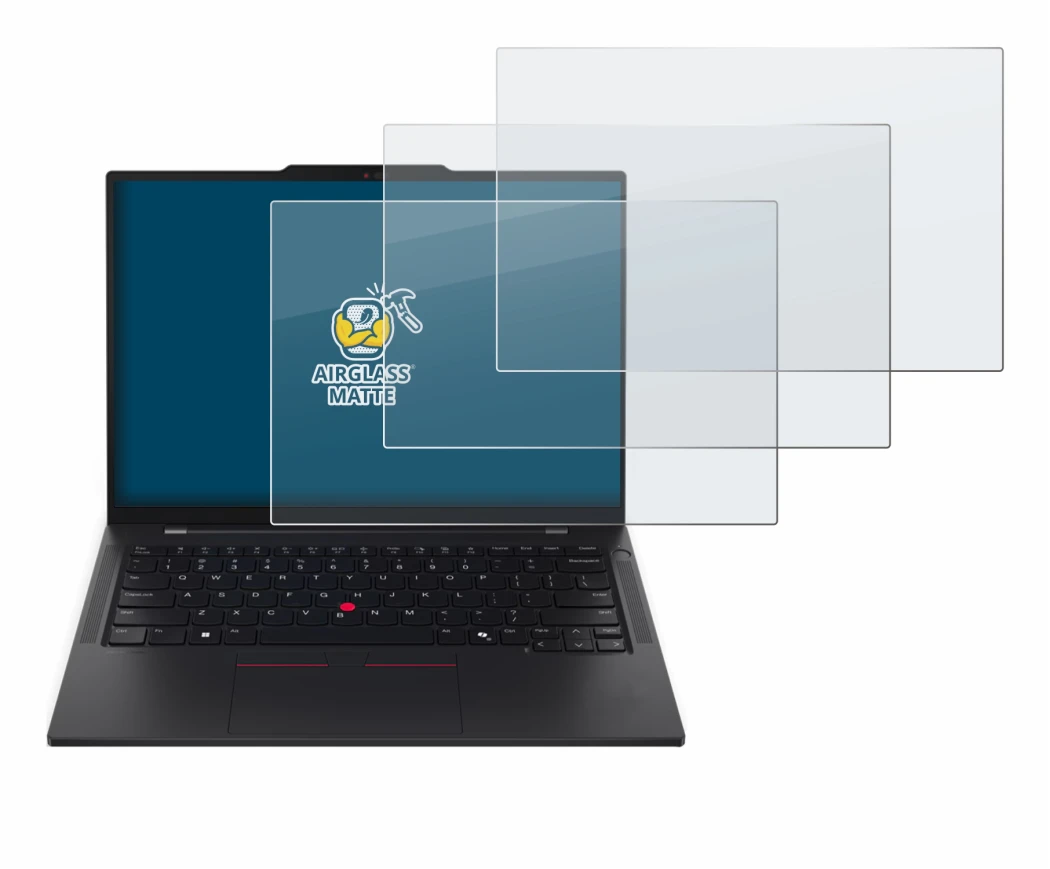 Immagine del dispositivo Lenovo ThinkPad T14s Gen 6 con un'ampia varietà di protezioni per lo schermo.