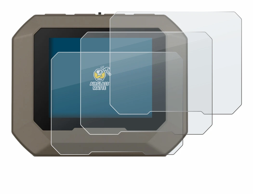 Immagine del dispositivo Garmin Xero C1 Pro con un'ampia varietà di protezioni per lo schermo.