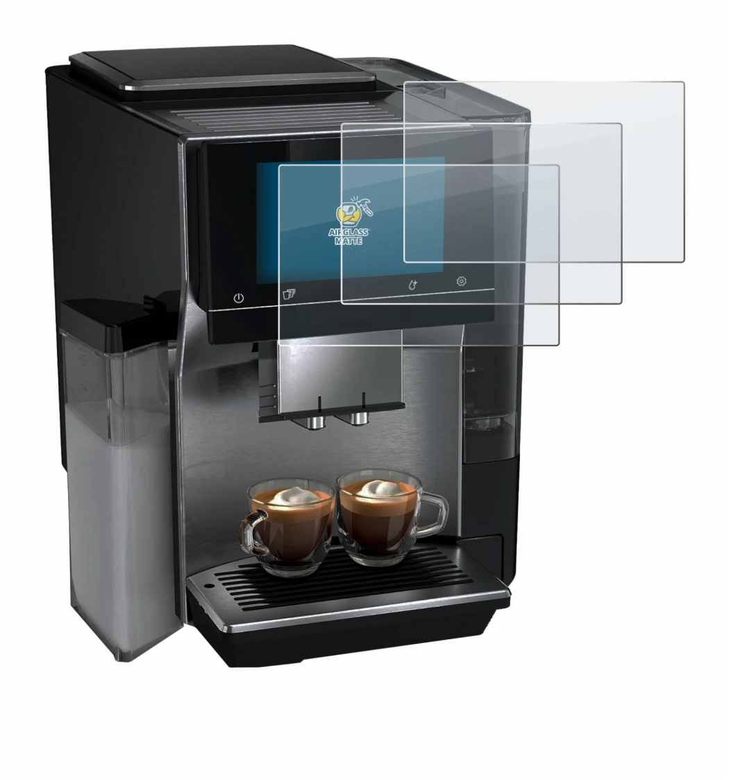 Immagine del dispositivo Siemens EQ700 con un'ampia varietà di protezioni per lo schermo.