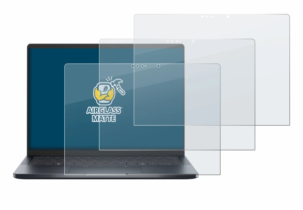 Immagine del dispositivo Dell Pro 14 Premium PA14250 Touch 16:9 con un'ampia varietà di protezioni per lo schermo.