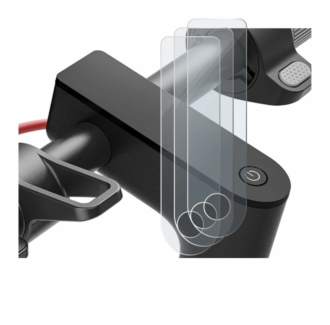 Immagine del dispositivo Xiaomi Electric Scooter 4 con un'ampia varietà di protezioni per lo schermo.