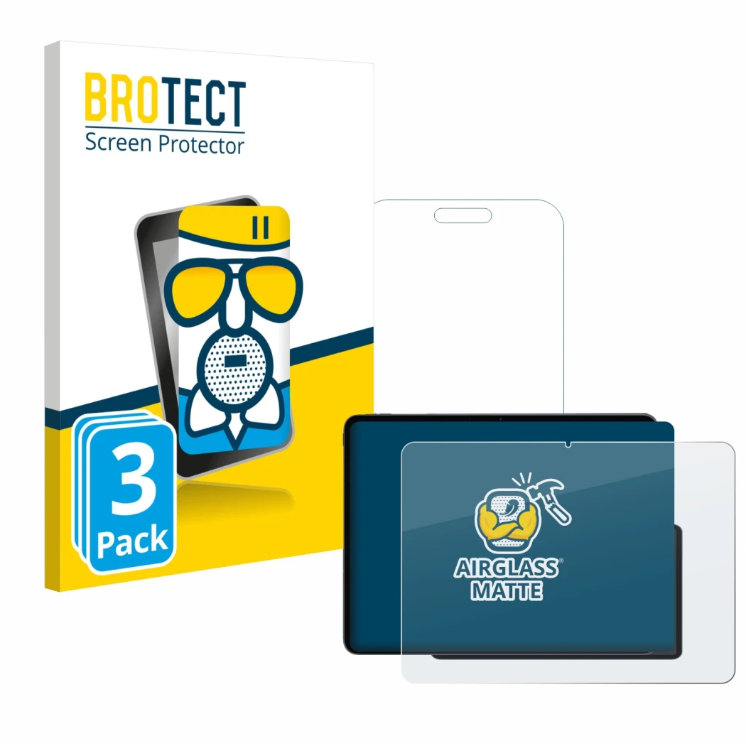 Parte frontale di una confezione del prodotto con il logo del marchio BROTECT. Accanto è raffigurato il dispositivo OnePlus Pa