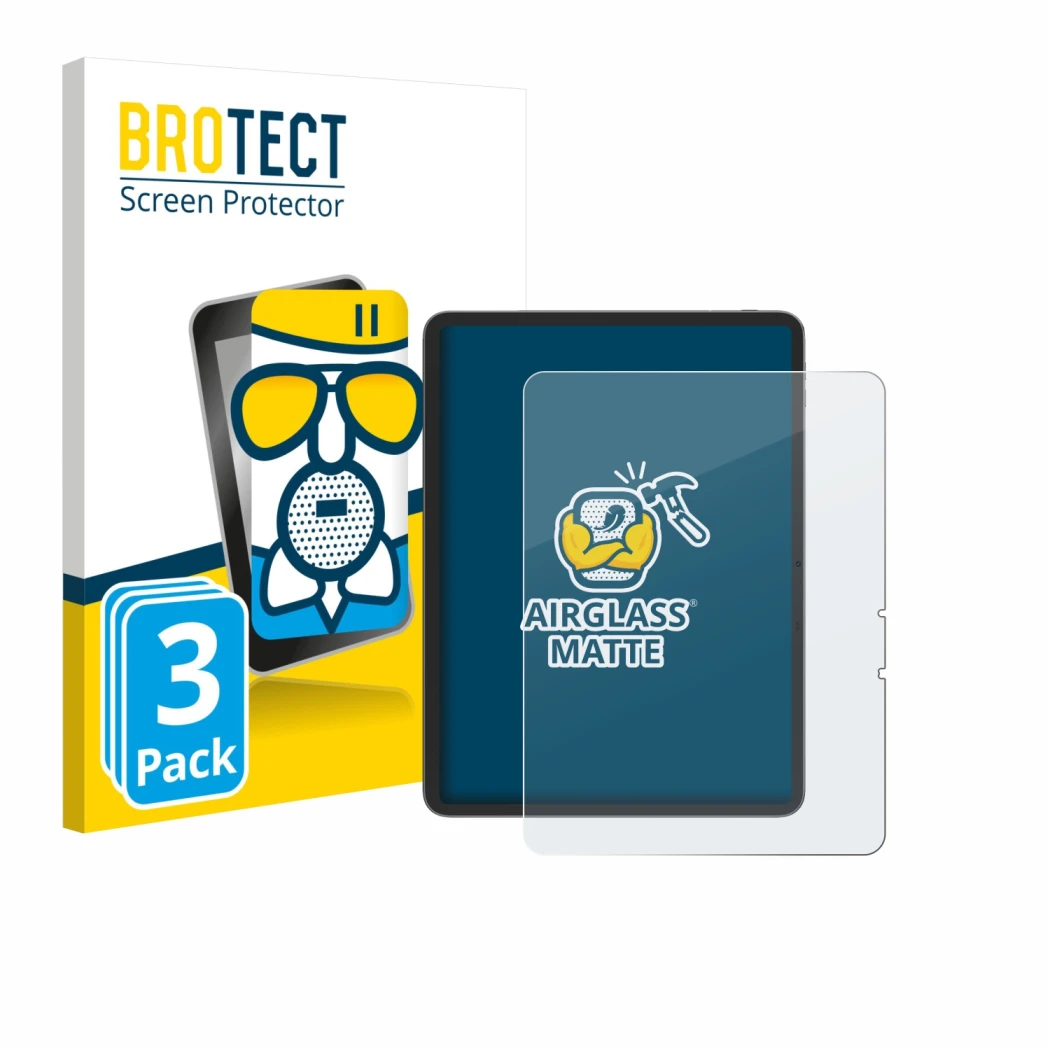 Parte frontale di una confezione del prodotto con il logo del marchio BROTECT. Accanto è raffigurato il dispositivo Blackview 