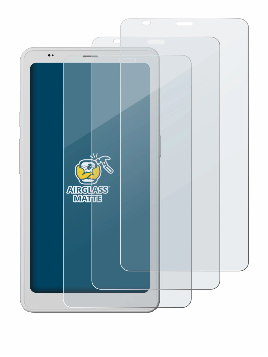 Immagine del dispositivo Boox Palma 2 Pro con un'ampia varietà di protezioni per lo schermo.