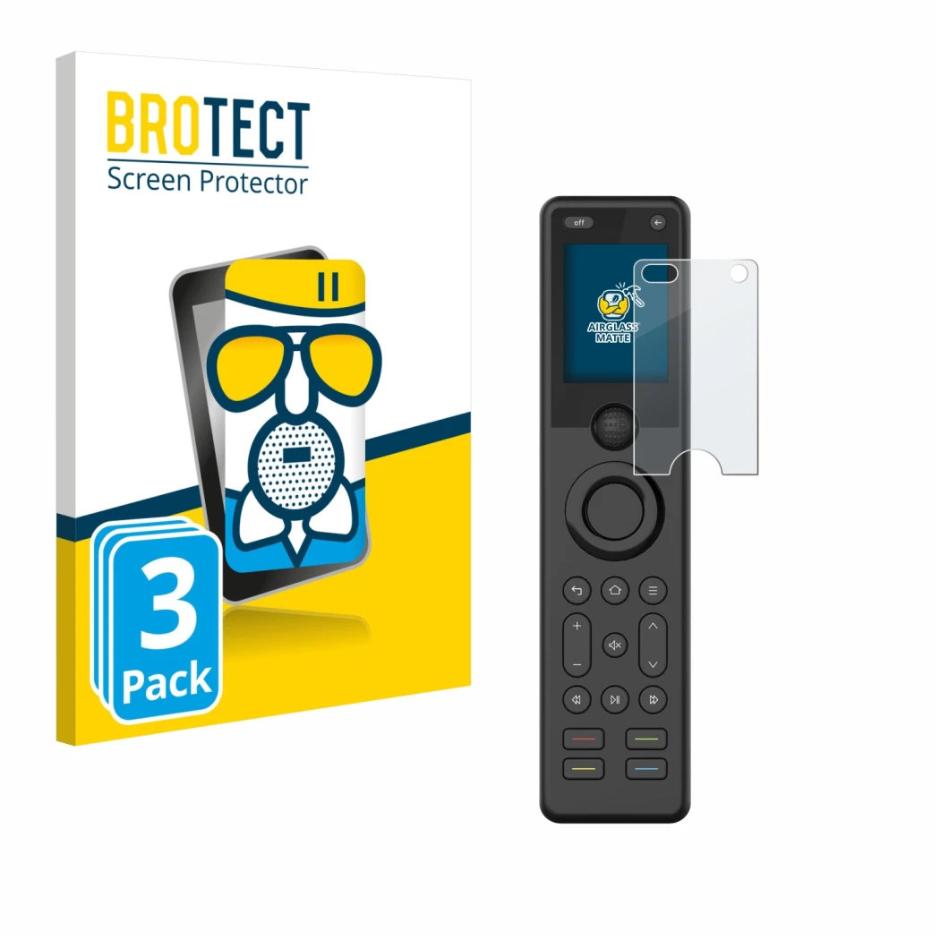 Parte frontale di una confezione del prodotto con il logo del marchio BROTECT. Accanto è raffigurato il dispositivo Sofabaton 