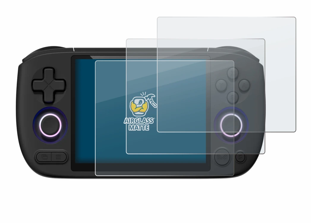 Immagine del dispositivo Ayaneo Pocket Air Mini con un'ampia varietà di protezioni per lo schermo.