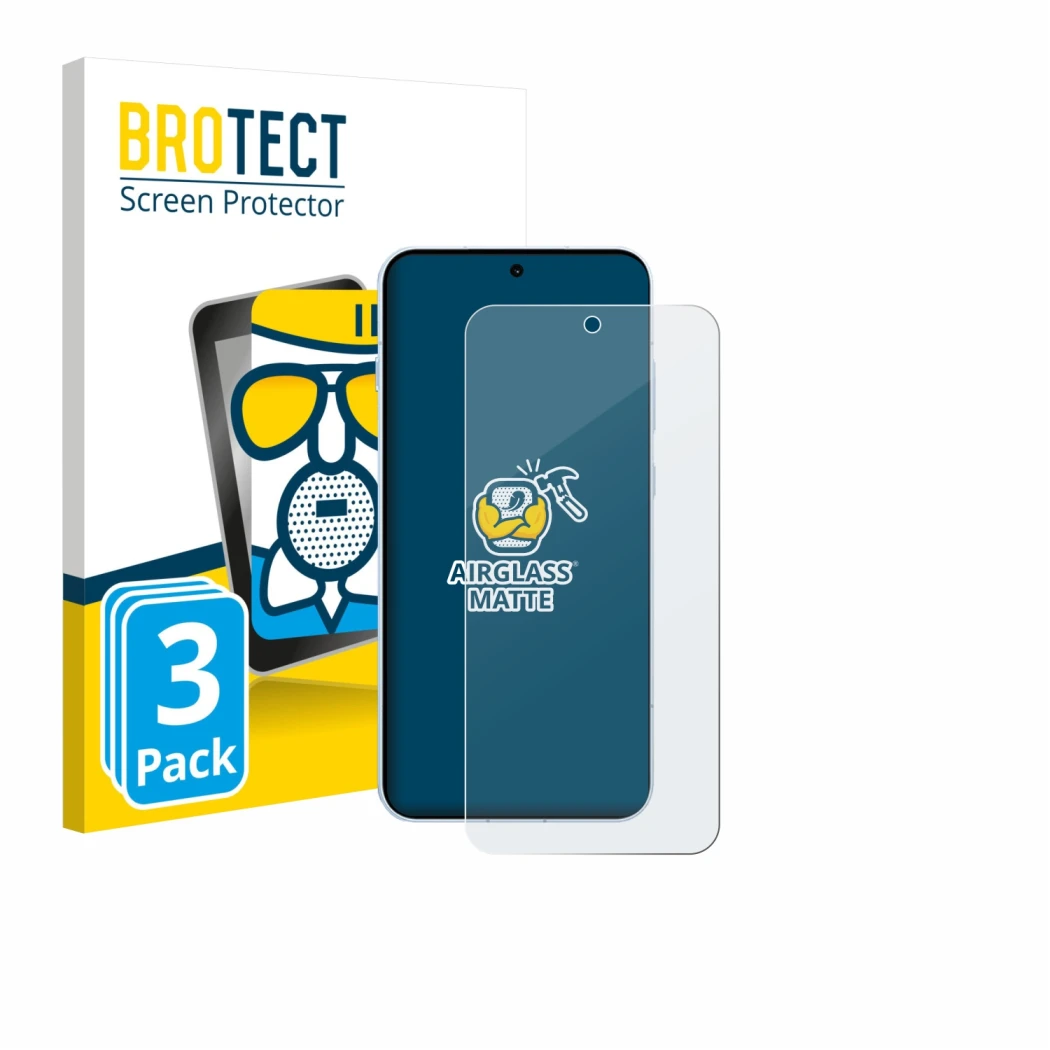 Parte frontale di una confezione del prodotto con il logo del marchio BROTECT. Accanto è raffigurato il dispositivo Oppo Find 