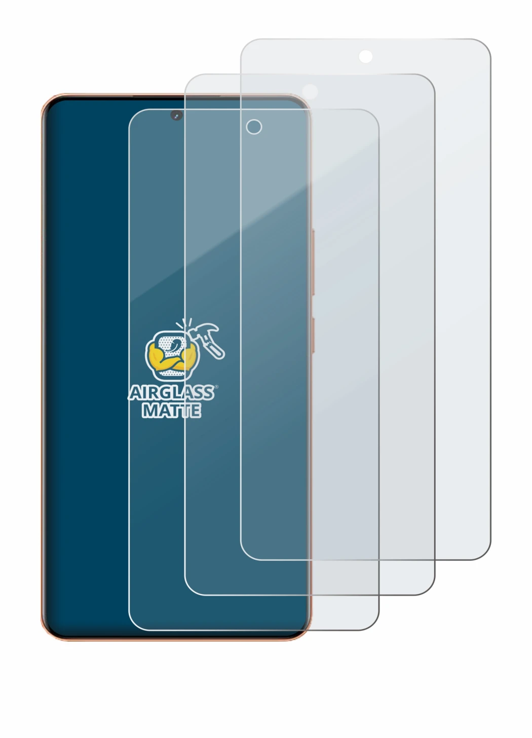 Immagine del dispositivo realme P4 Pro 5G con un'ampia varietà di protezioni per lo schermo.