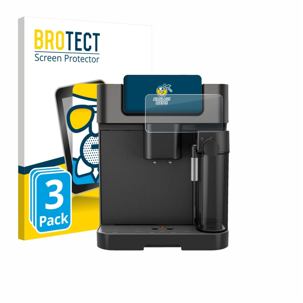 Parte frontale di una confezione del prodotto con il logo del marchio BROTECT. Accanto è raffigurato il dispositivo Grundig KV